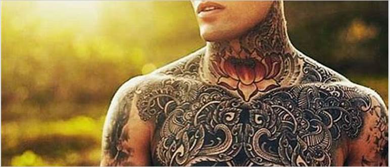 Lower stomach tattoo male